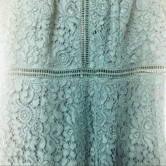 SOLD Bardot Deep Emerald Green "PARIS" Lace Overlay Dress- Size 6/S - Picture 14 of 16